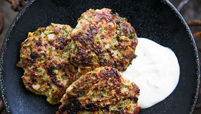 برگر بوقلمون با کدو